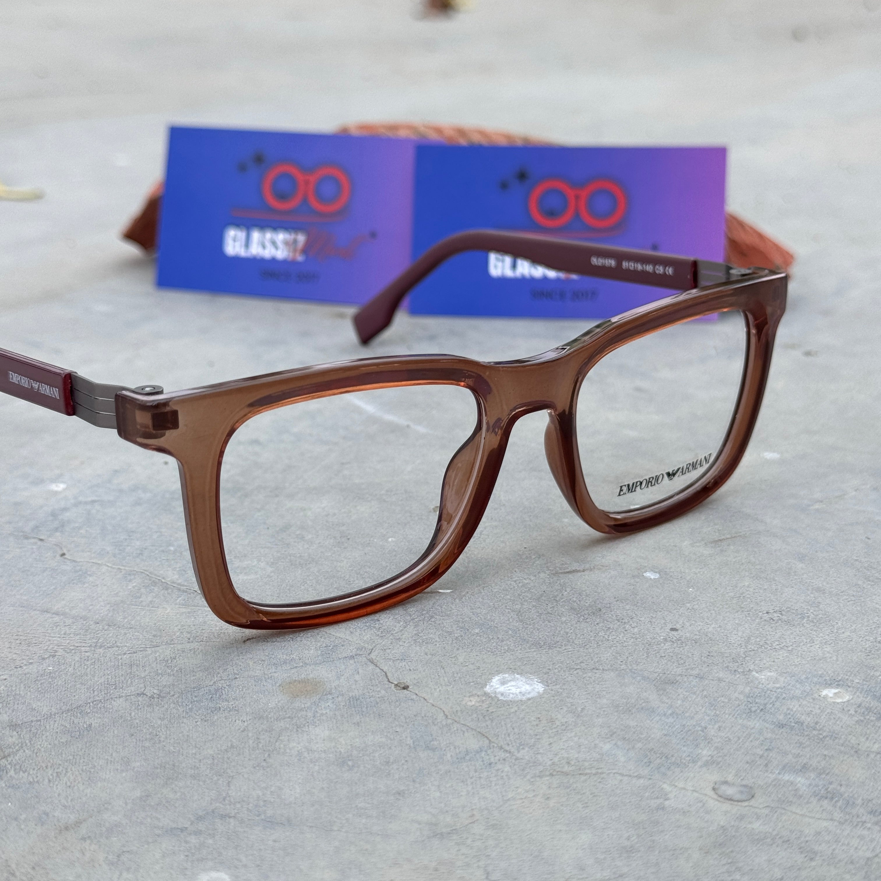 Emporio Armani – 1579 – 51 – Brown –  Acetate - Optics – Unisex - Premium