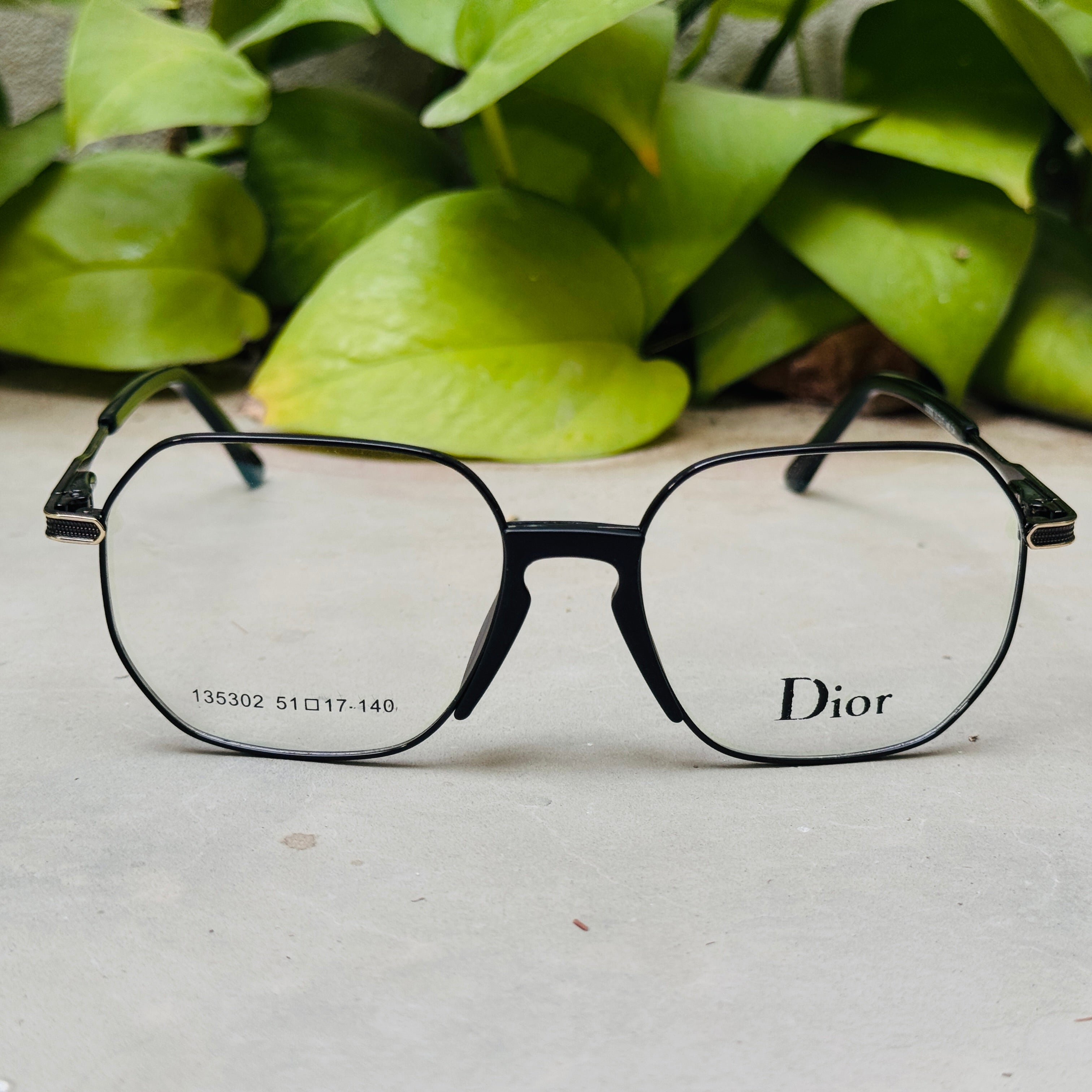 Dior – 135302 – 54 – Black –  Metal - Optics – Unisex