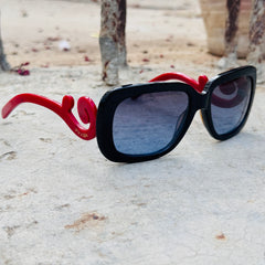 Prada – 270S - 55 – Red Black - Acetate - Sunglasses – Ladies - Premium