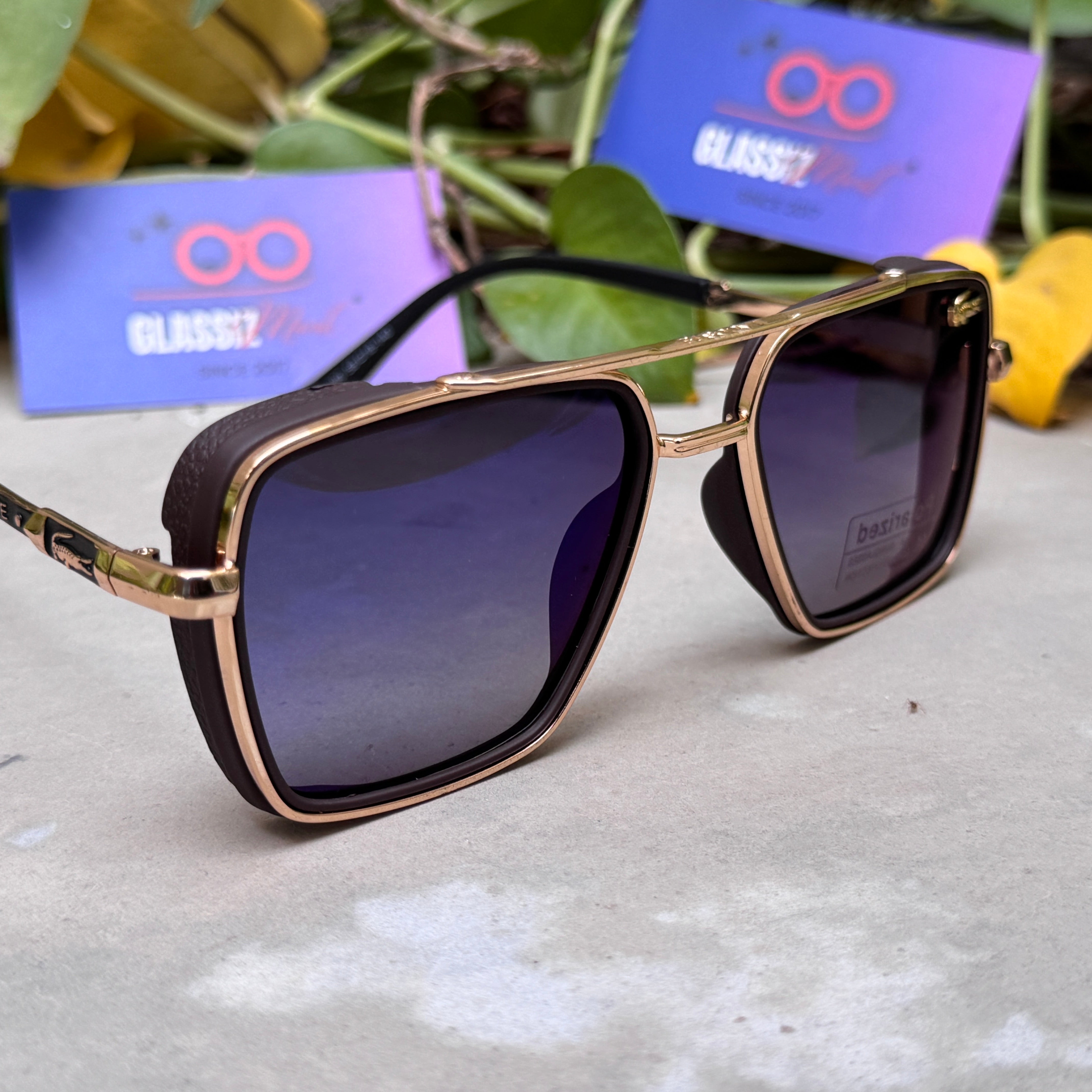 Lacoste – 390 - 58 – Golden Mercury – Acetate - Metal - Sunglasses – Unisex