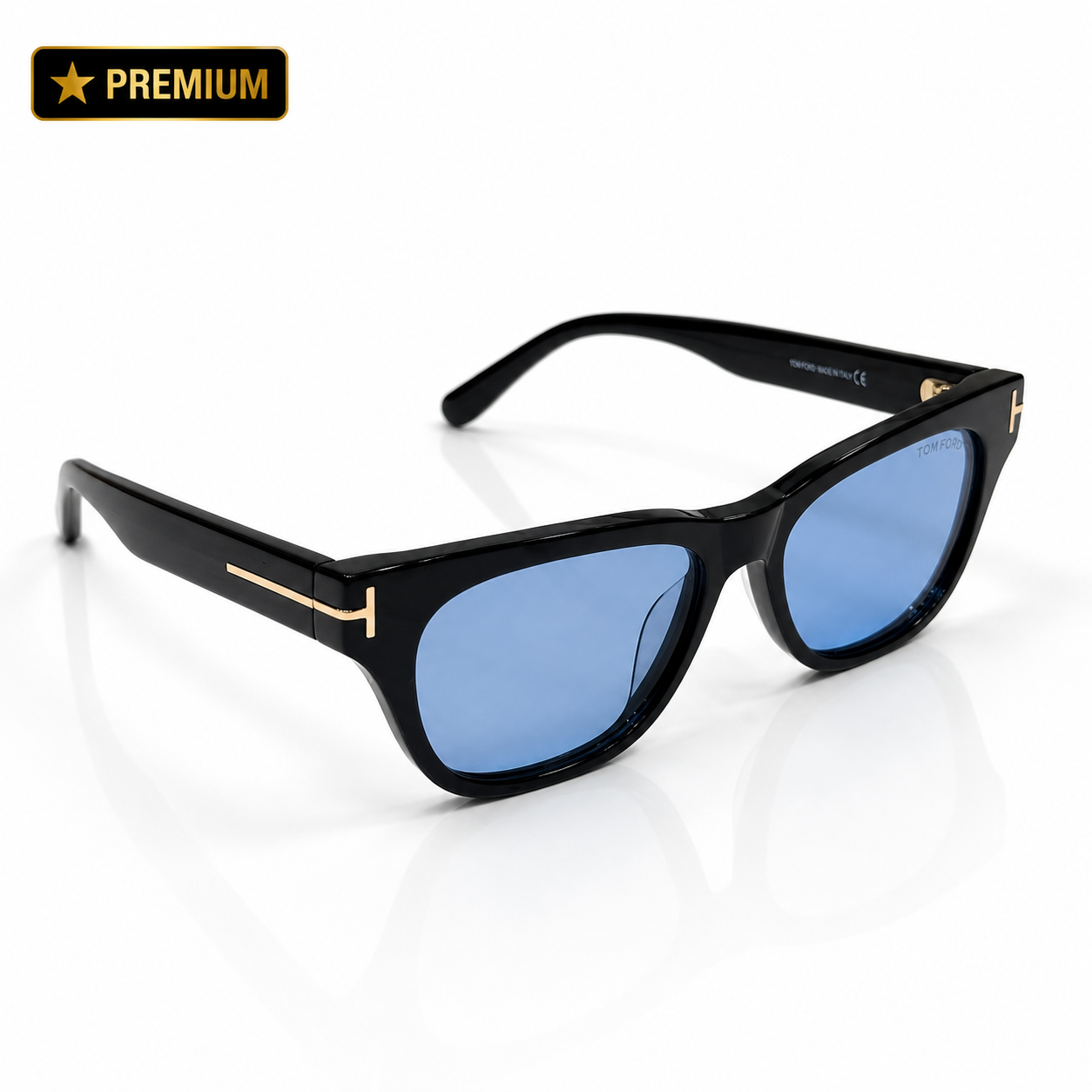 Tom Ford – 1362 - 53 - Black Blue – Acetate - Sunglasses – Unisex - Premium