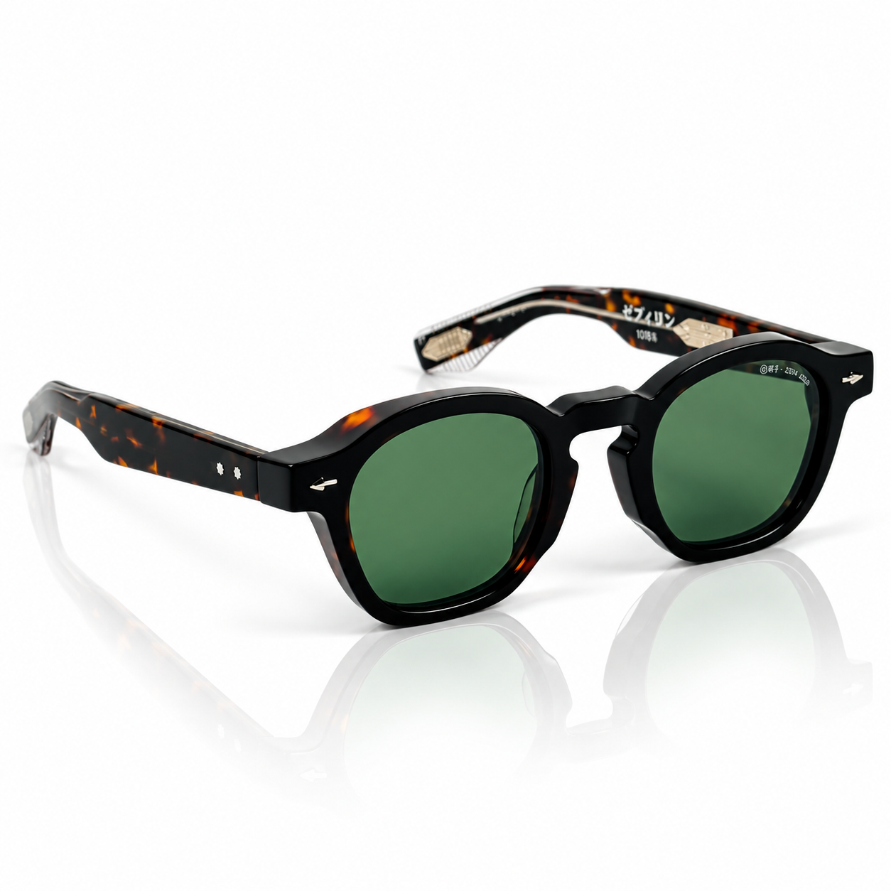 Jacques Marie Mage – ZEPHIRIN – 44 – Tortoise Green – Acetate – Sunglasses – Unisex - Premium