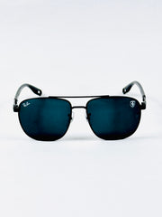 RayBan – 3659 – 55 – Black –  Metal - Sunglasses – Unisex - Premium
