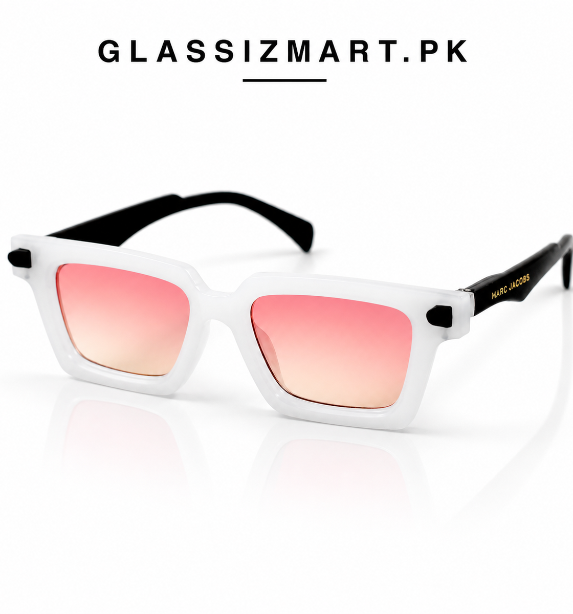Marc Jacobs – 2231 – 50 – White Pink – Acetate – Sunglasses – Unisex
