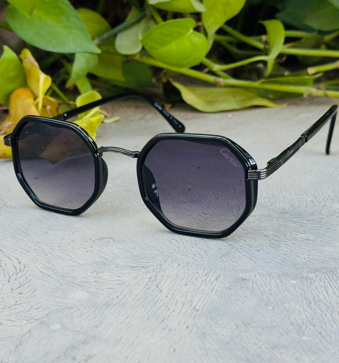 Cartier – 350 – 54 – Black Gradient – Metal – Sunglasses – Unisex