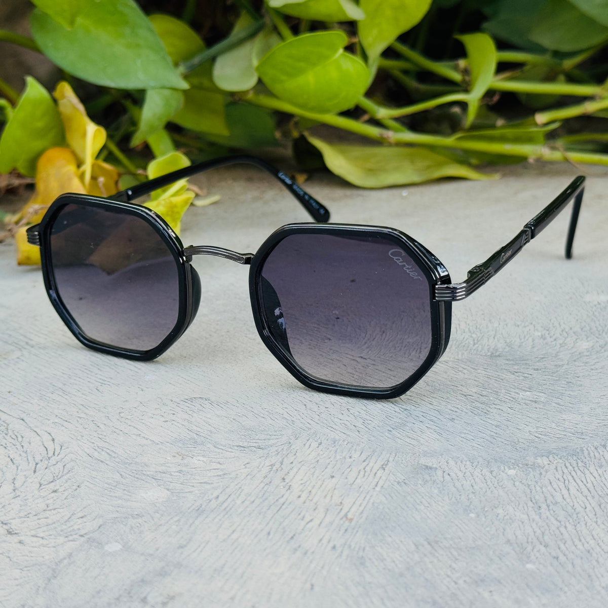 Cartier – 350 – 54 – Black Gradient – Metal – Sunglasses – Unisex