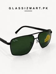 Rayban – 9713 - 56 – Black Green – Metal – Sunglasses