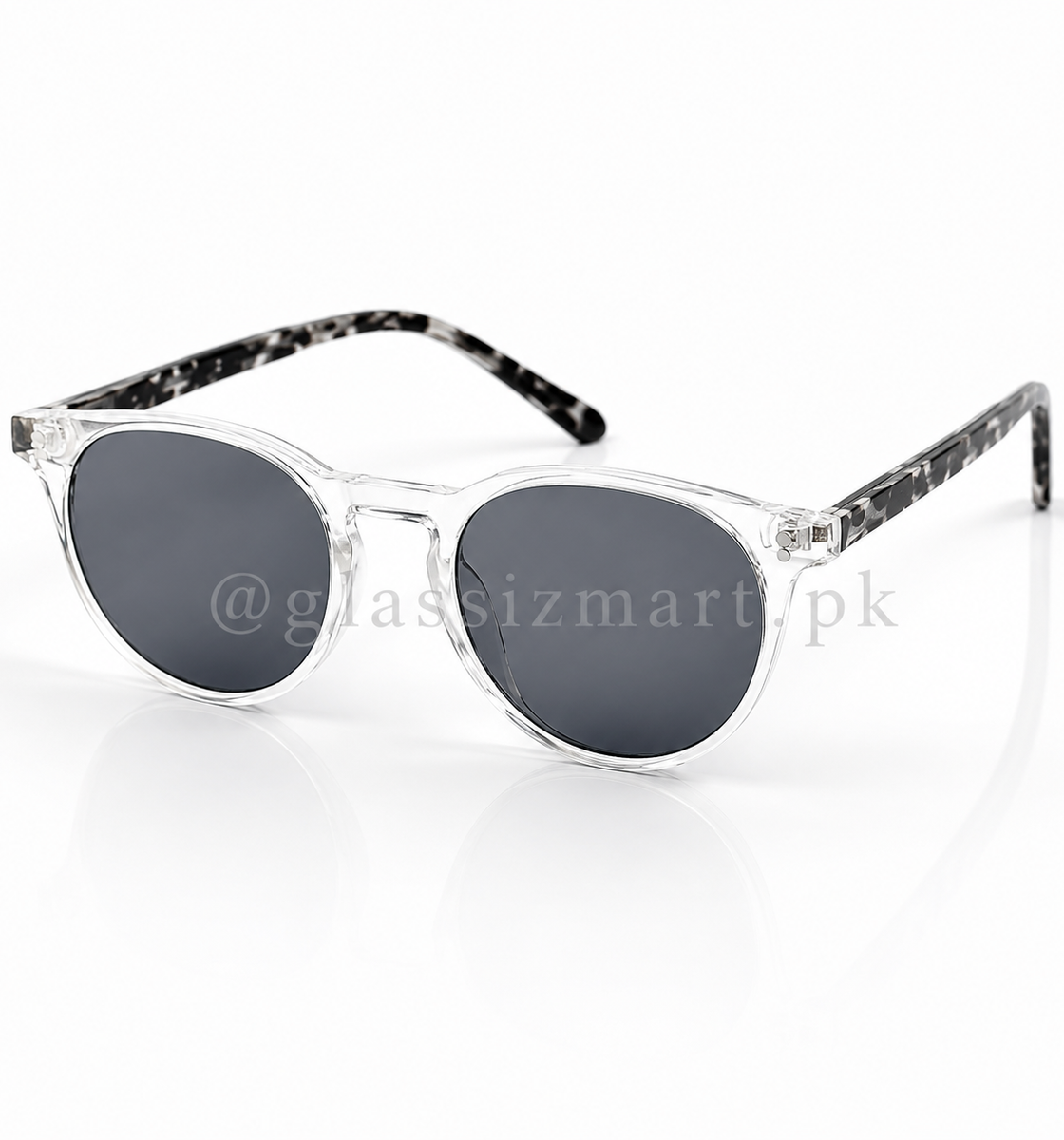 Moscot - 6259 – 49 – Black Transparent – Acetate – Sunglasses – Unisex