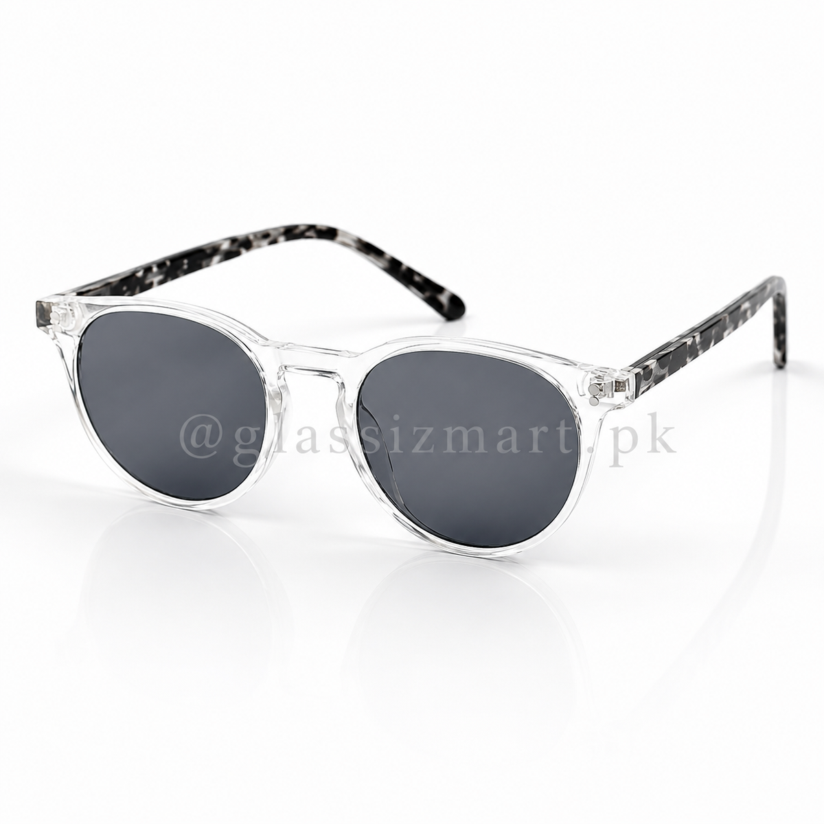 Moscot - 6259 – 49 – Black Transparent – Acetate – Sunglasses – Unisex