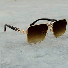 Maybach – 22106 – 58 – Golden Brown – Metal – Sunglasses – Unisex