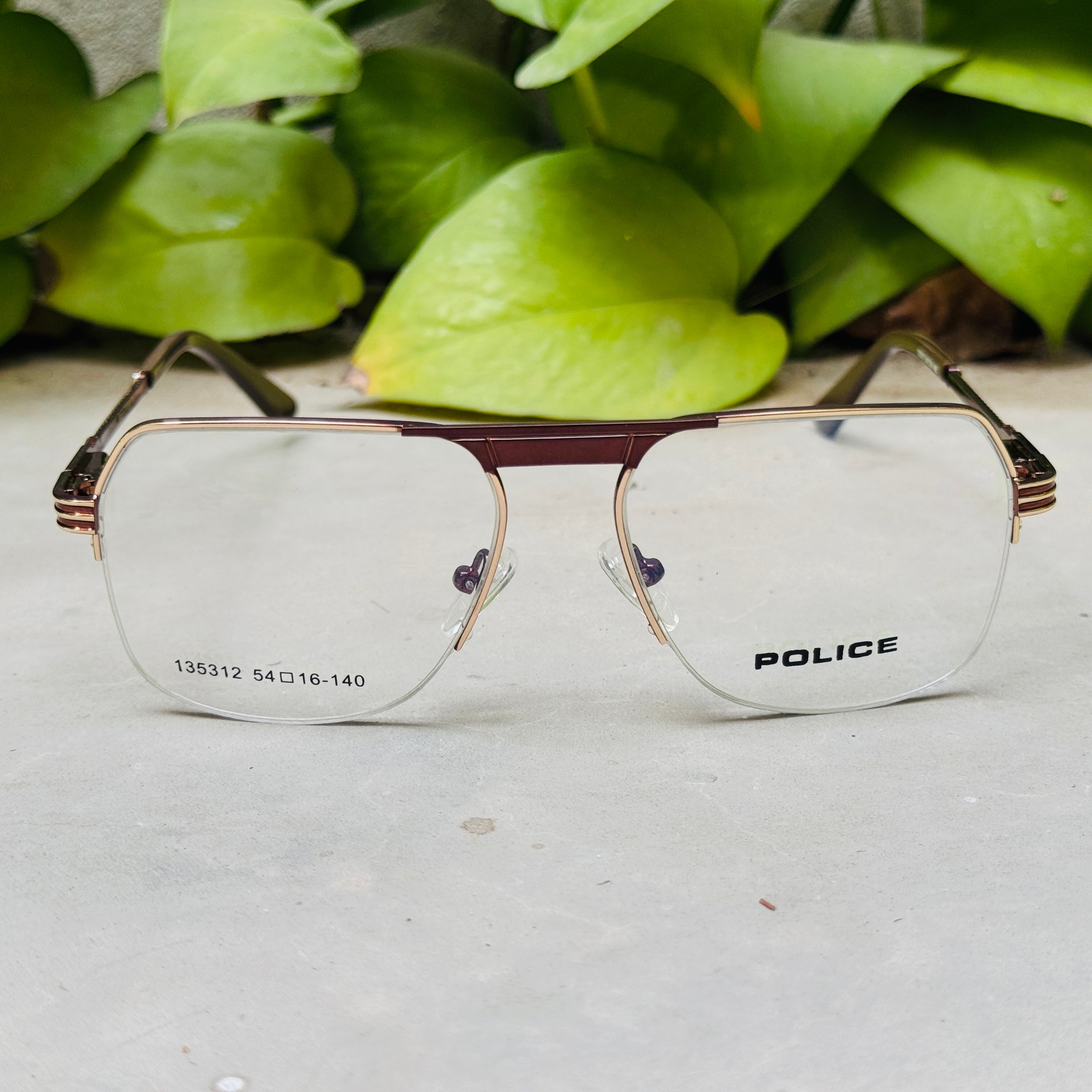 Police – 135312 – 54 – Golden Brown –  Metal - Optics – Unisex