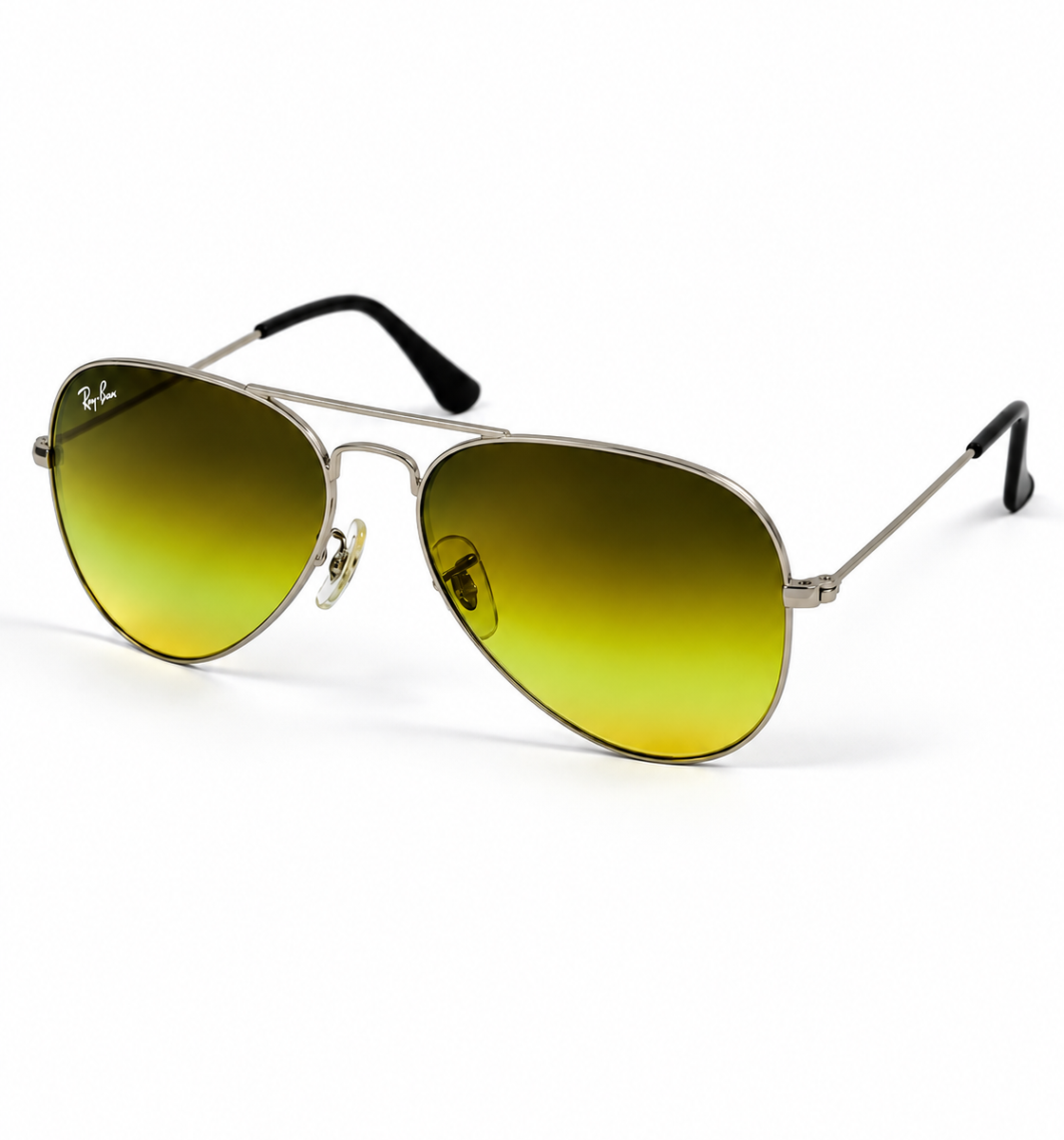 Rayban – 3026 – 59 – Silver Yellow – Metal – Sunglasses – Unisex - Premium