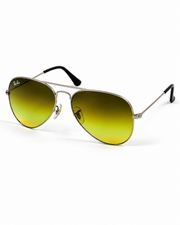 Rayban – 3026 – 59 – Silver Yellow – Metal – Sunglasses – Unisex - Premium