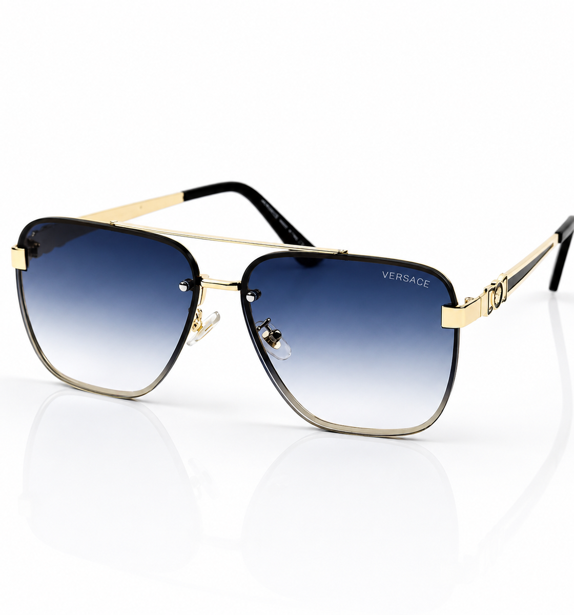 Versace – 22211 – 60 – Golden Black Gradient – Metal – Sunglasses – Unisex