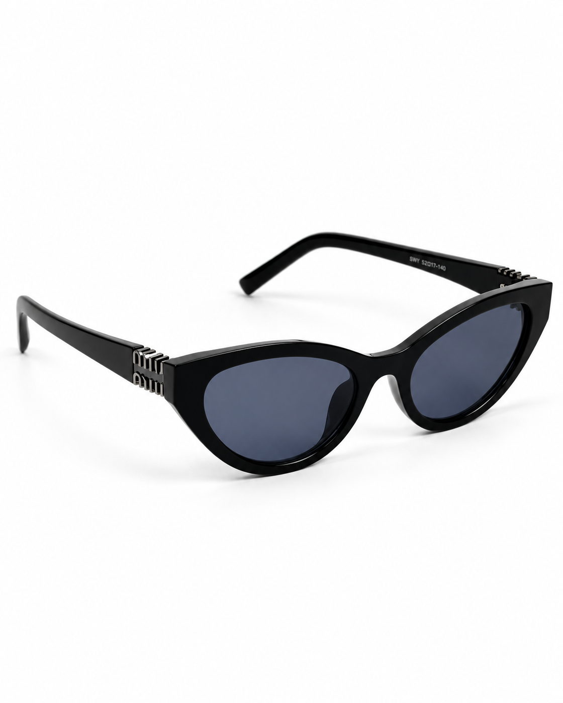 Miu Miu – 0587 – 52 – Black – Acetate - Sunglasses – Rimless - Ladies