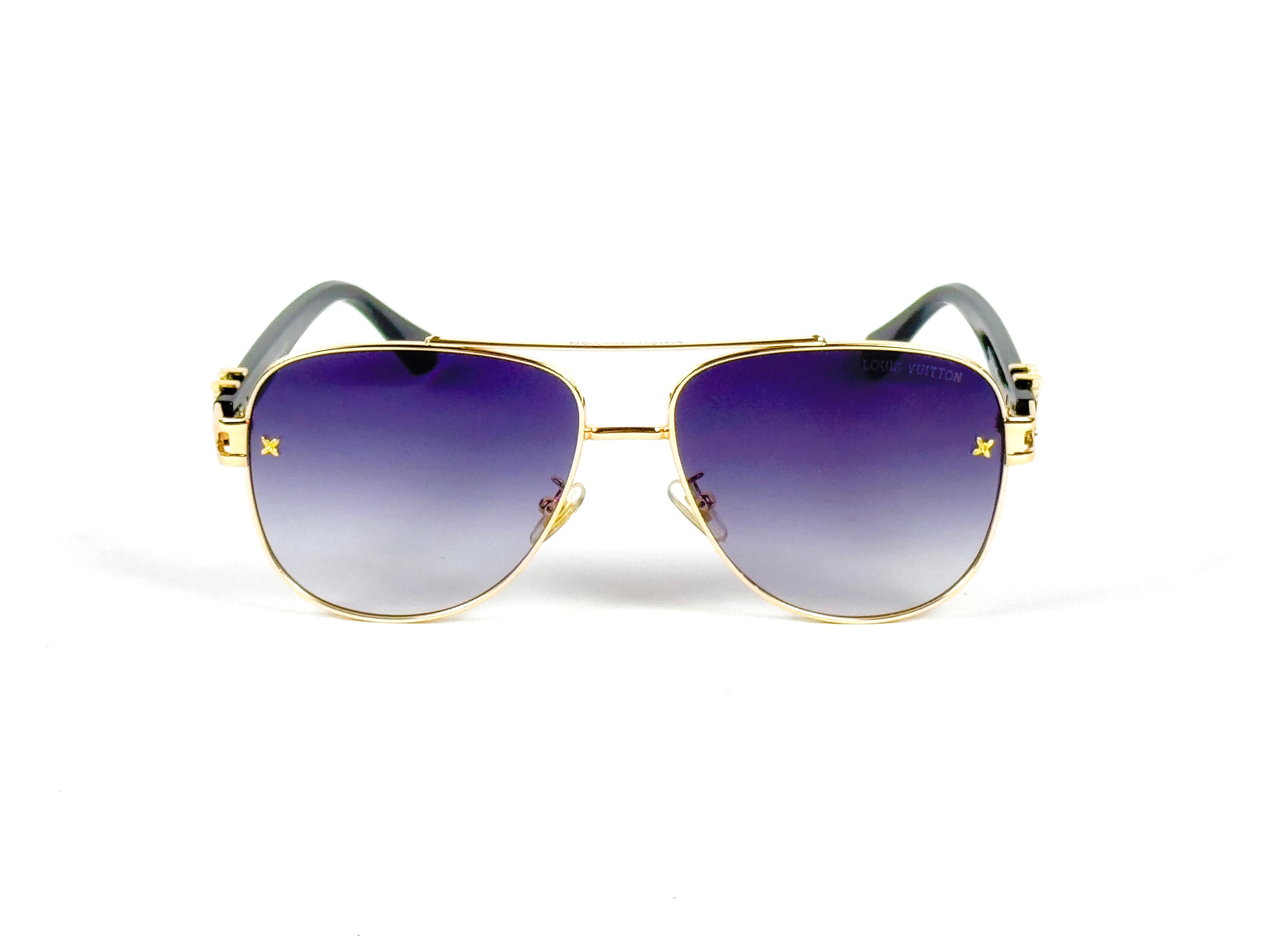 Louis Vuitton – 1708 - 58 –  Golden Black - Metal - Sunglasses – Unisex