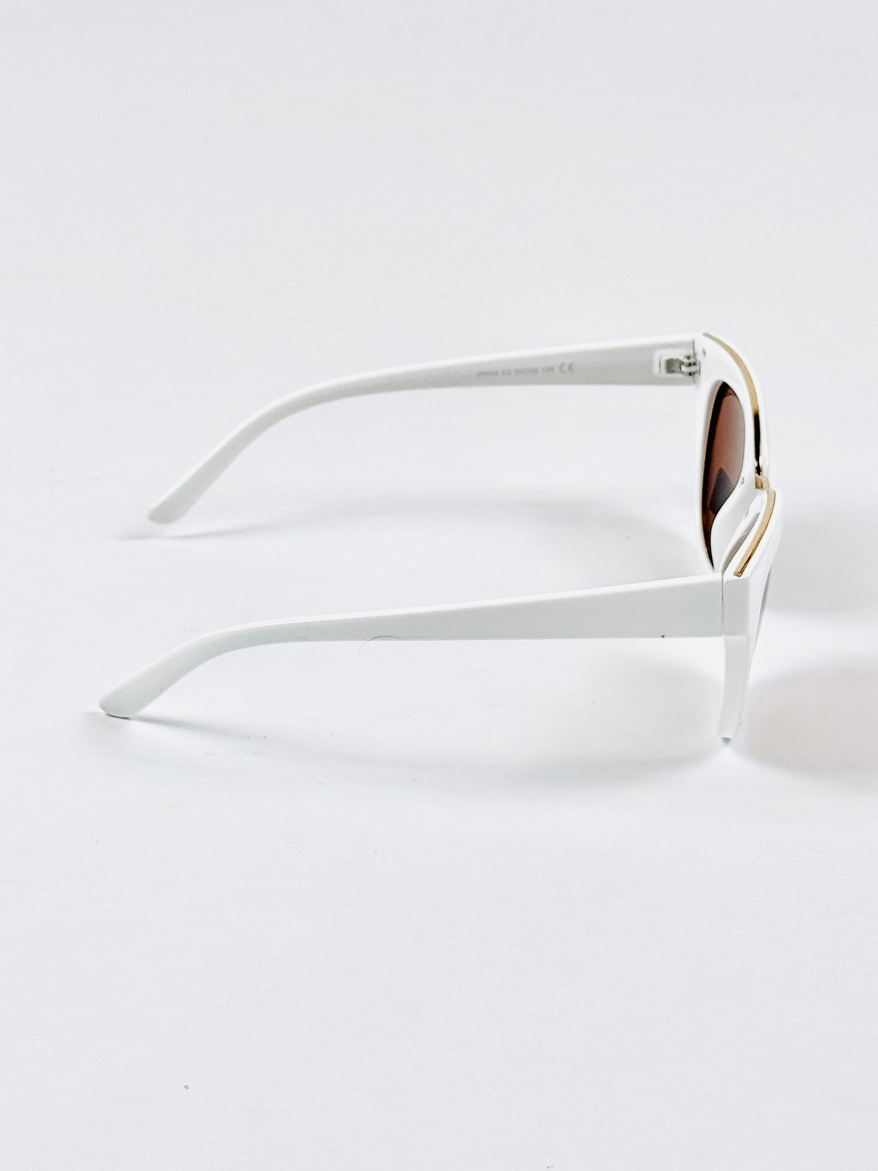 Dior – 9005 – 50 – White Brown – Acetate – Sunglasses – Ladies