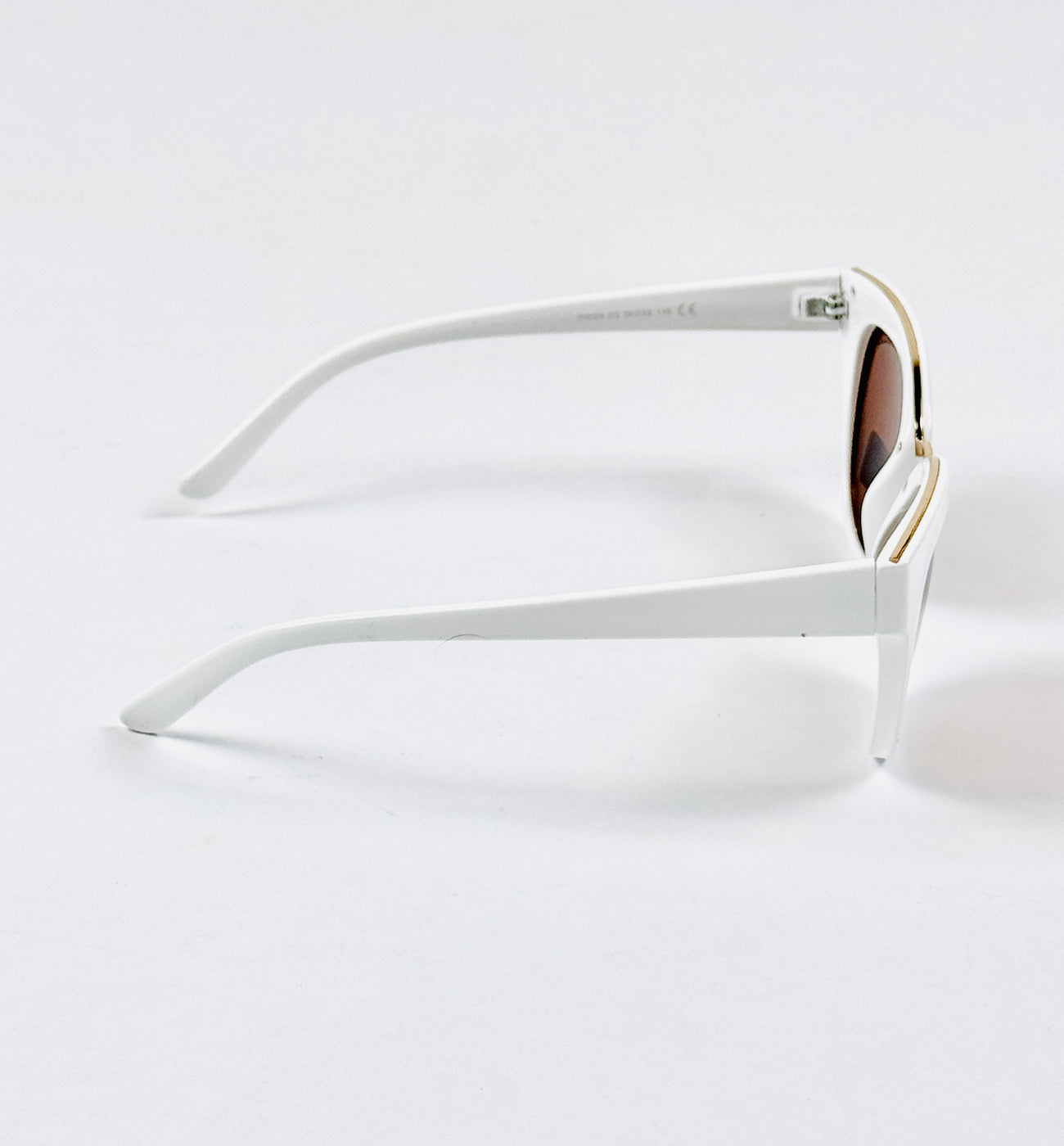 Dior – 9005 – 50 – White Brown – Acetate – Sunglasses – Ladies