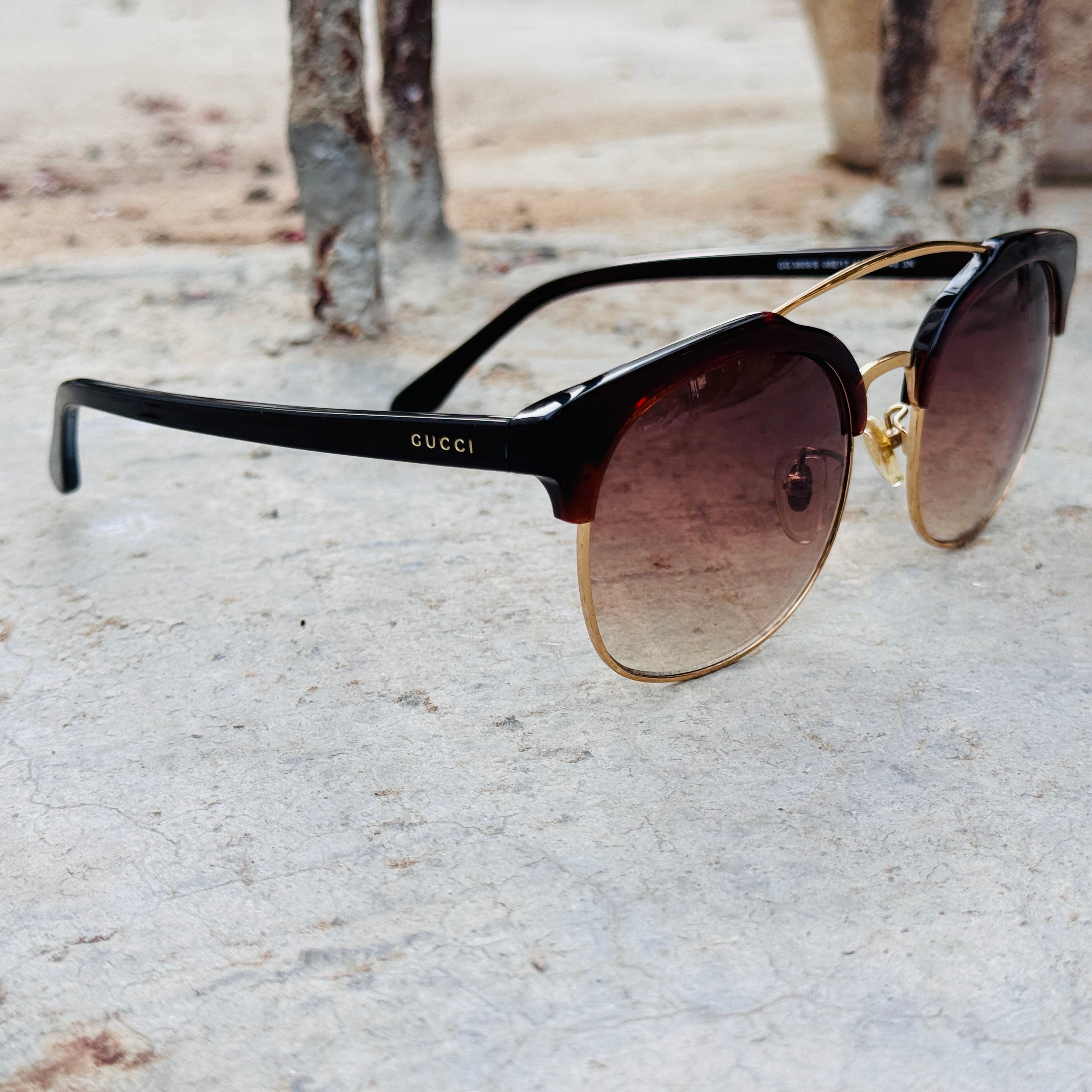 Gucci – 3809 - 54 – Brown - Acetate - Sunglasses – Unisex - Premium