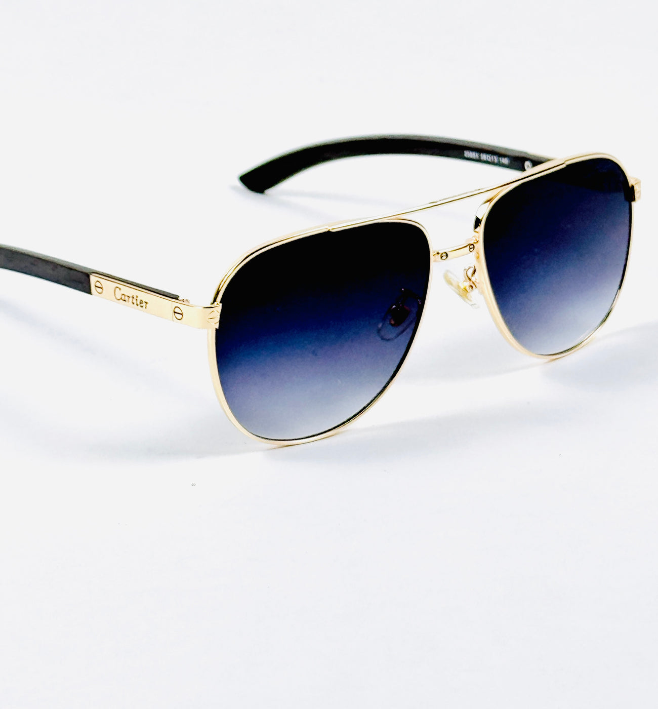 Cartier – 23051 – 59 – Black – Metal – Sunglasses – Unisex