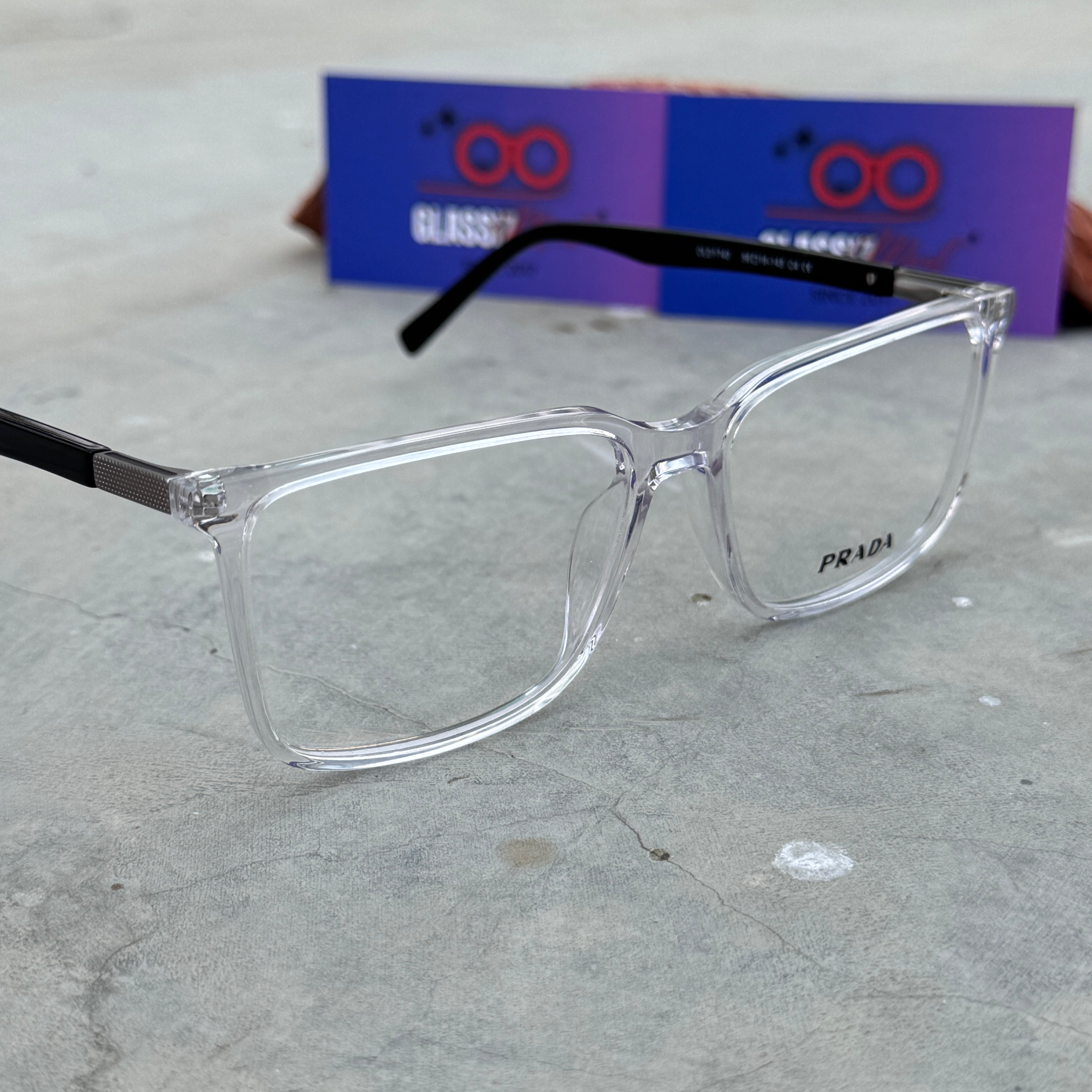 Prada – 1334 – 54 – Transparent –  Acetate - Optics – Unisex - Premium