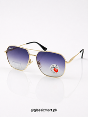 Rayban – 8230 – 57 – Golden Black Gradient – Metal – Sunglasses – Unisex