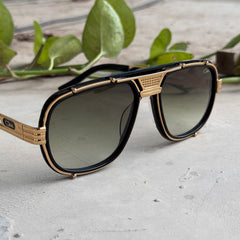 Cazal – 665 - 60 – Golden Green - Metal - Sunglasses – Unisex - Premium