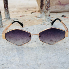 Celine – 1168 - 55 – Golden Black – Metal – Sunglasses - Unisex