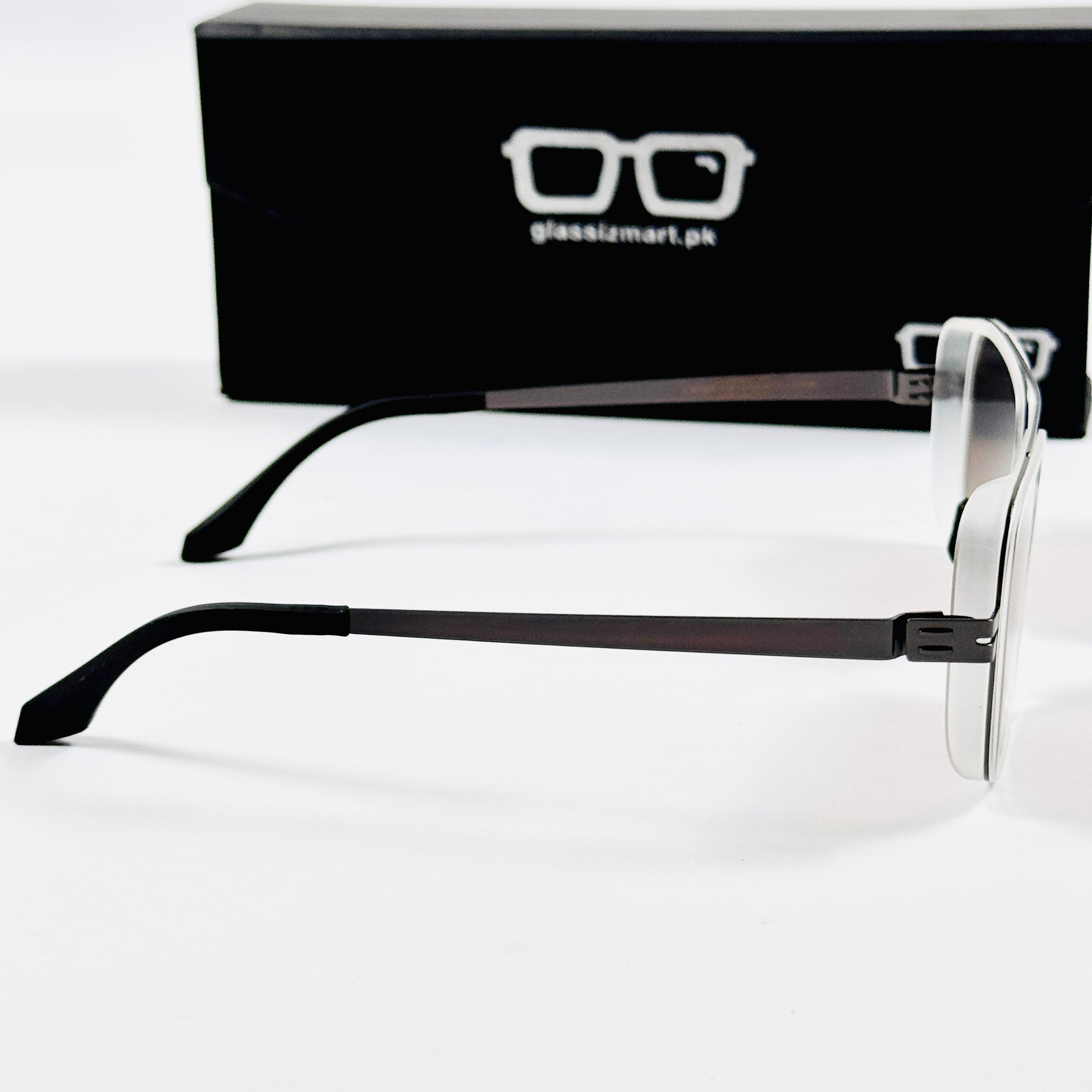 ICI BERLIN – Z8023 – 56 – Transparent Brown –  Metal - Sunglasses – Unisex