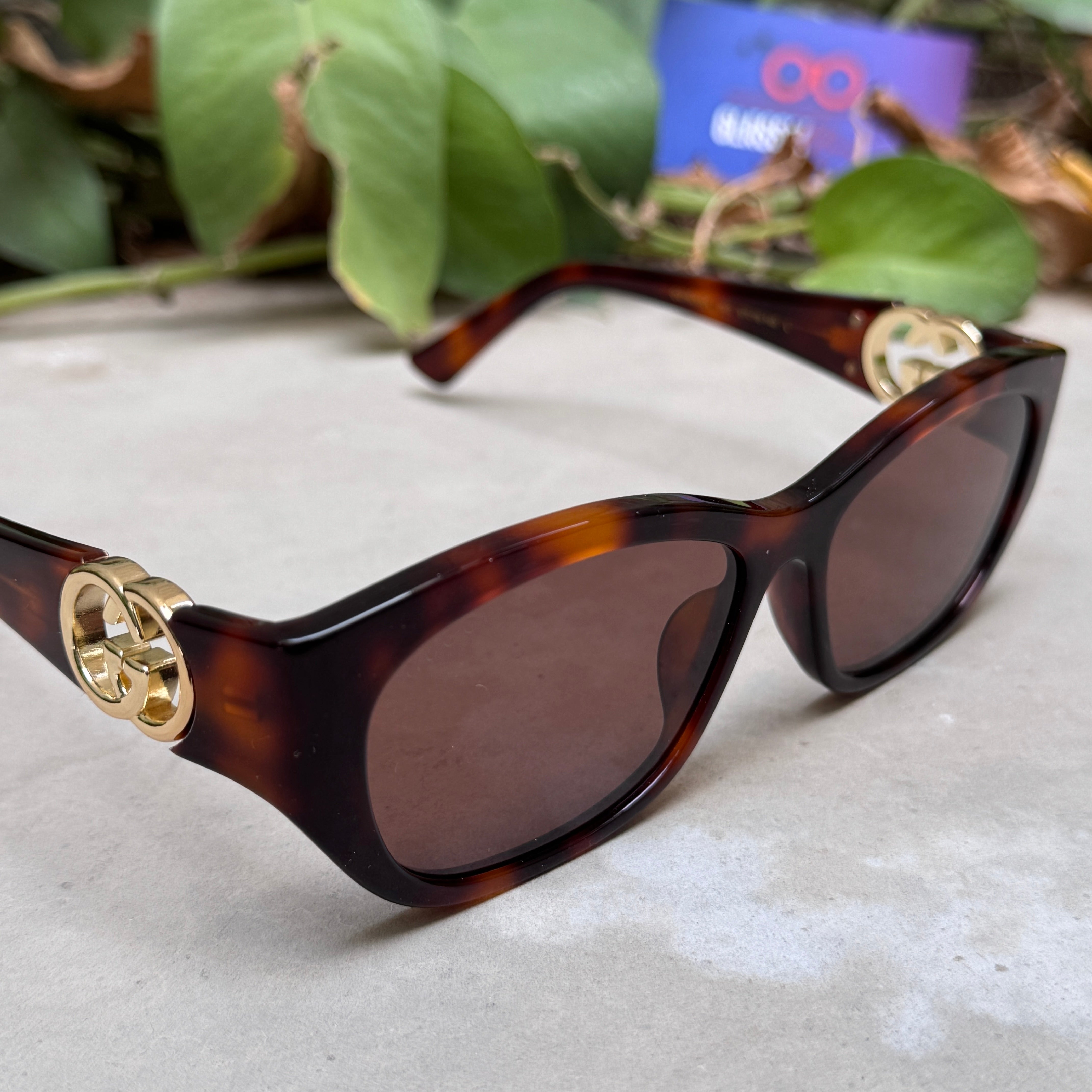Gucci – 1826 - 57 - Tortoise Brown – Acetate - Sunglasses – Ladies - Premium