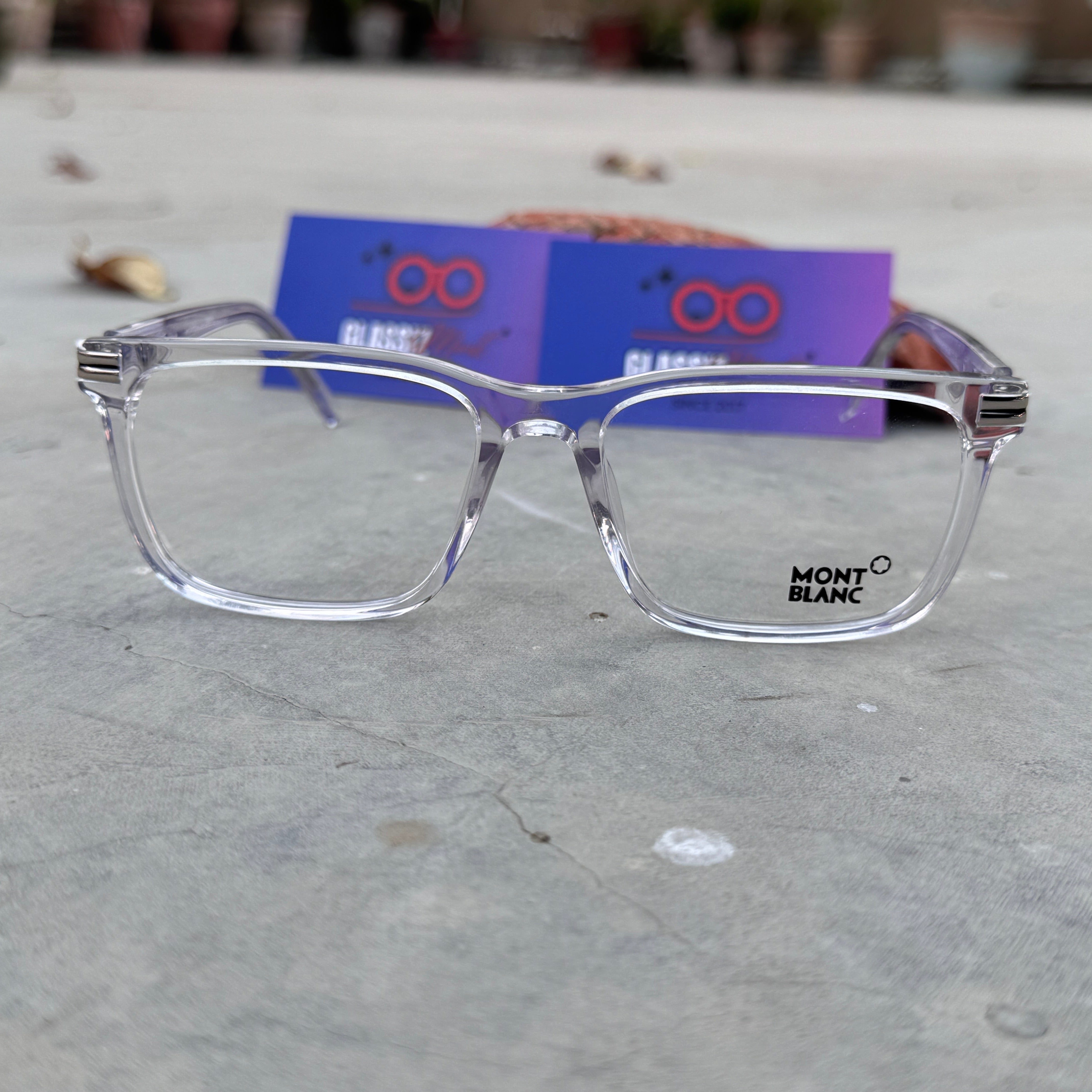 Mont Blanc – 6021 – 54 – Transparent –  Acetate - Optics – Unisex - Premium