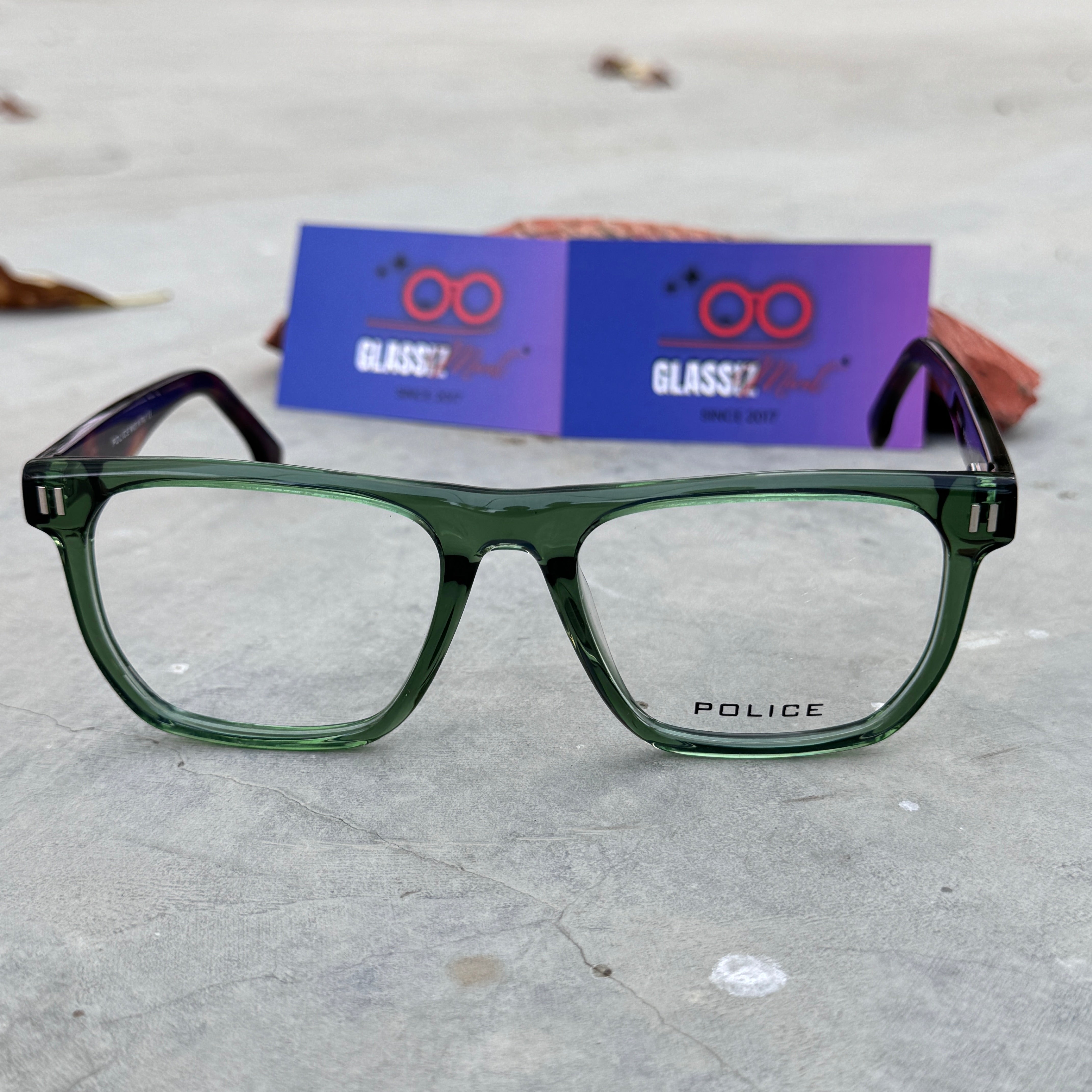 Police – 2501 – 54 – Green Tortoise - Acetate - Optics – Unisex - Premium