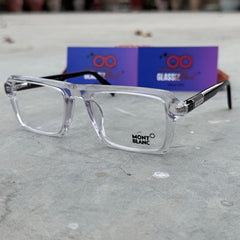 Mont Blanc – 42402 – 51 – Transparent Black - Acetate - Optics – Unisex - Premium