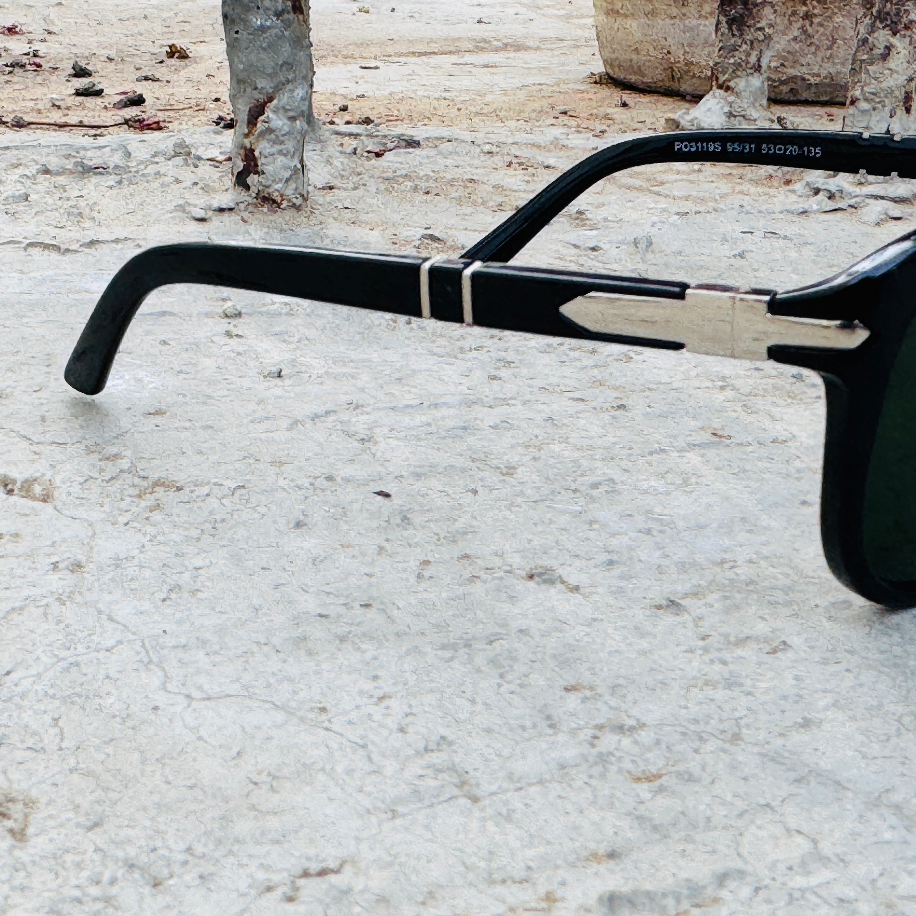 Persol – 3119 – 53 – Black Green–  Acetate- Sunglasses – Unisex - Premium