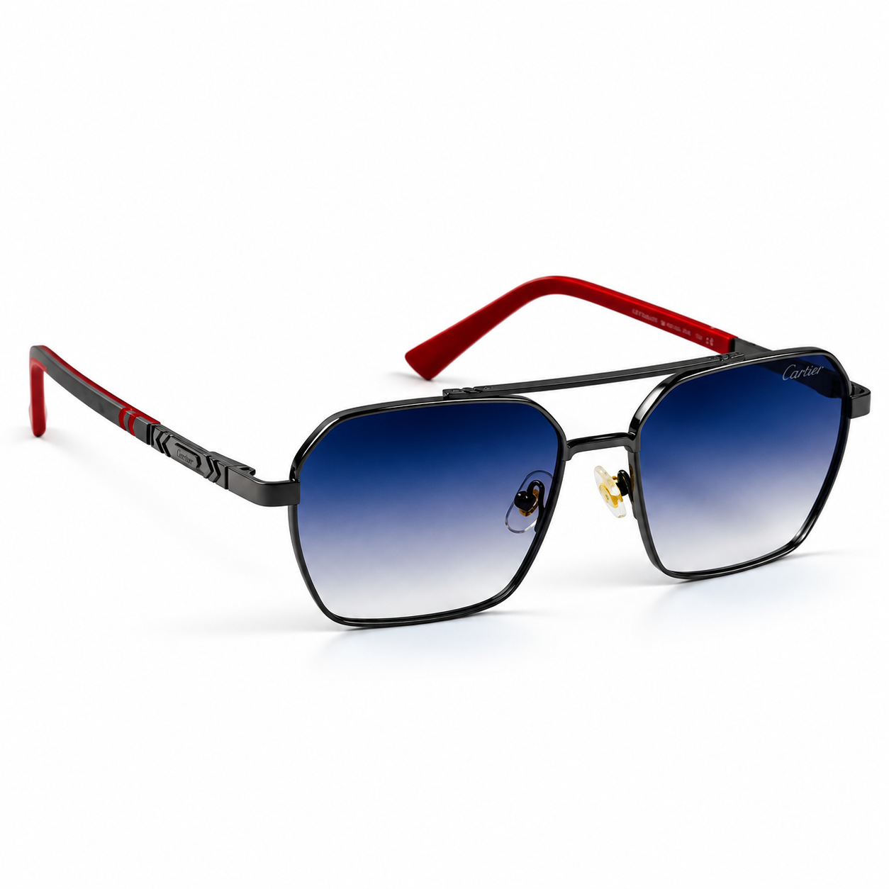 Cartier – 58443 – 54 – Black Gradient – Metal – Sunglasses – Unisex