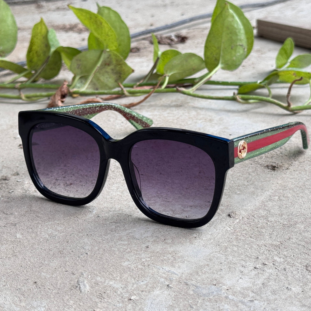 Gucci – 1338 - 50 – Black Gradient - Acetate - Sunglasses – Ladies - Premium