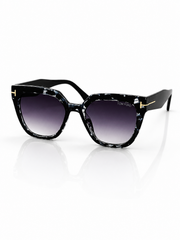 Tom Ford - 36222 – 54 – Black Textured – Acetate – Sunglasses – Ladies