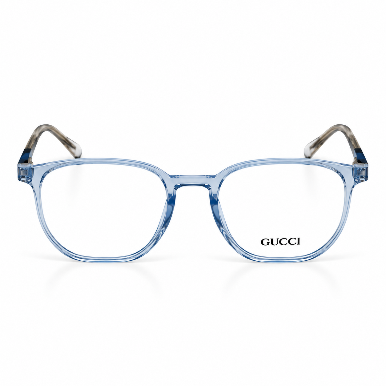 Gucci – 521006 - 50 – Transparent Blue - Acetate - Optics – Unisex -
