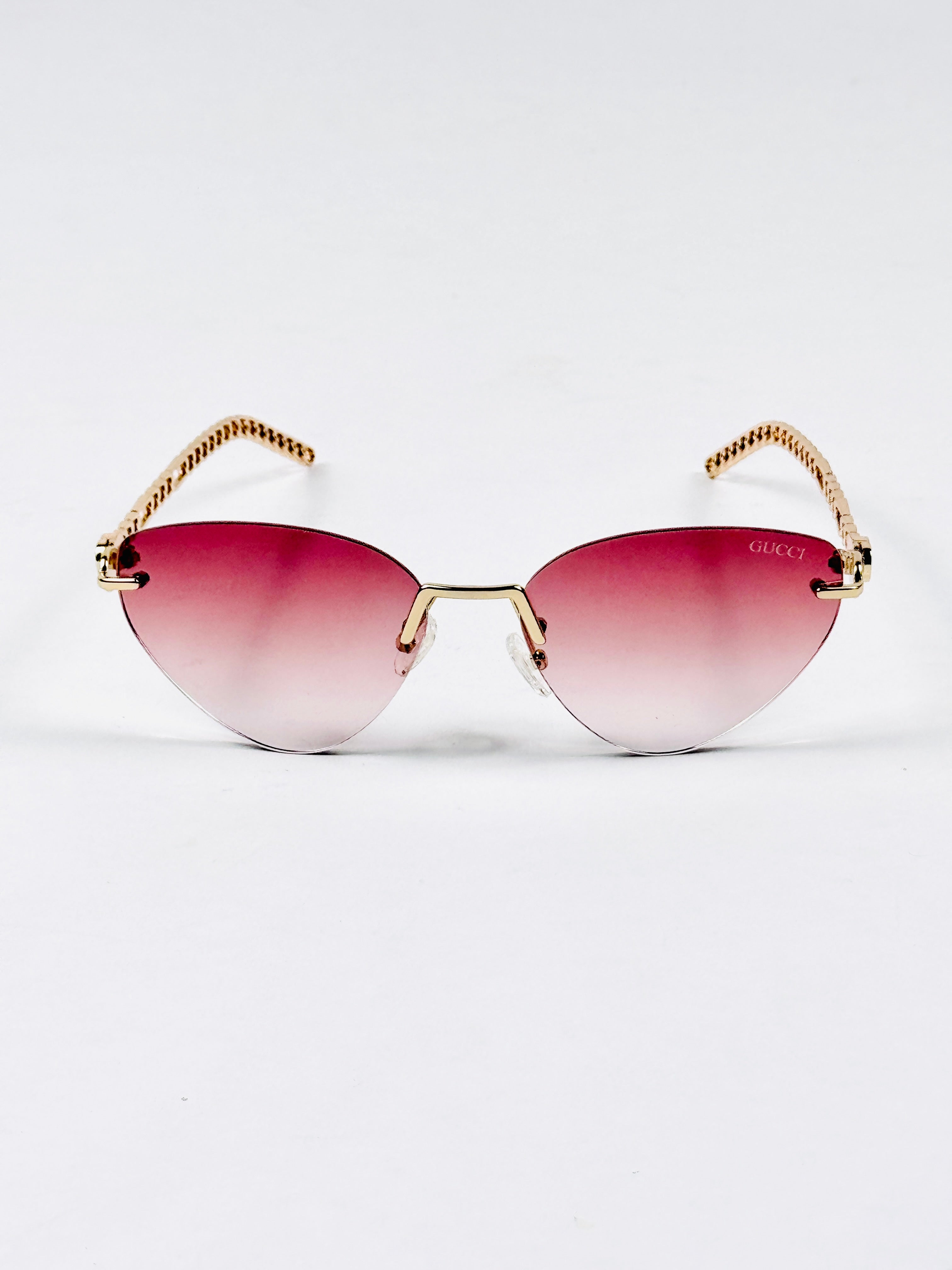 Fendi - 2A386 – 48 – Golden Pink – Metal – Sunglasses – Ladies