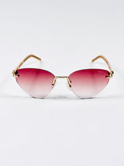 Fendi - 2A386 – 48 – Golden Pink – Metal – Sunglasses – Ladies