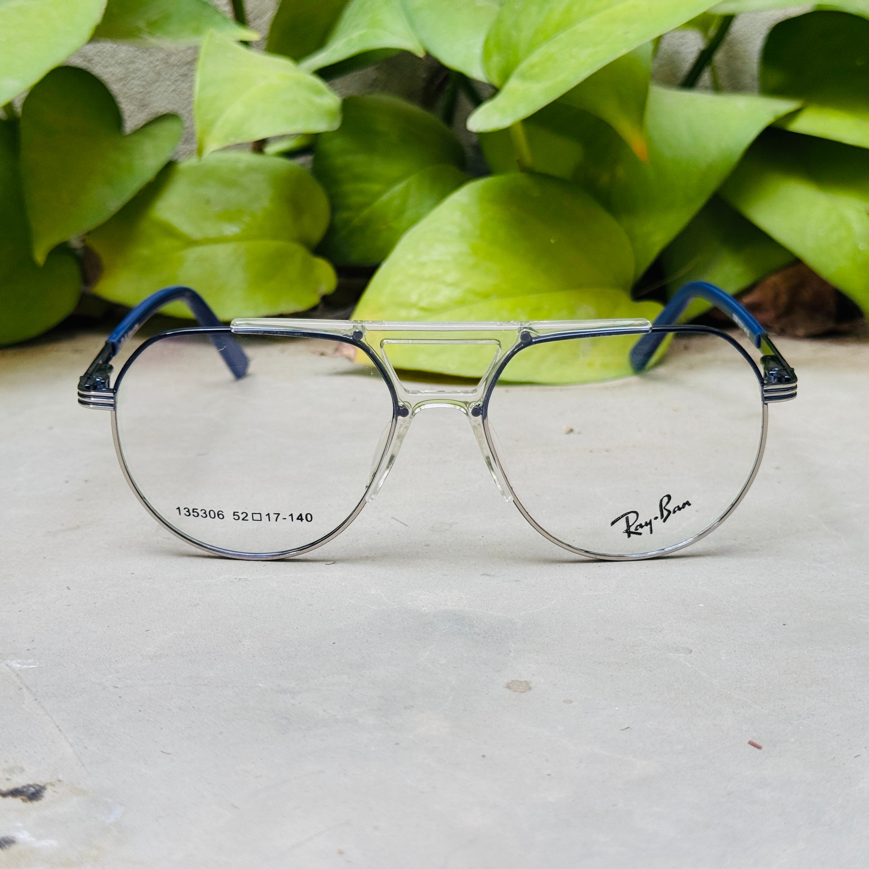 Rayban – 135306 – 52 – Silver Blue –  Metal - Optics – Unisex