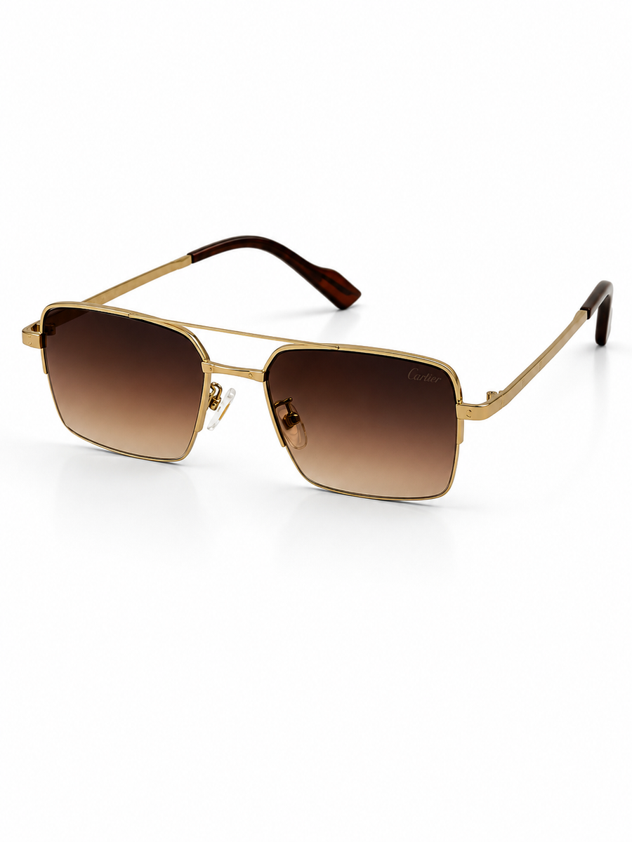 Cartier – 2658 – 62 – Brown – Metal – Sunglasses – Unisex