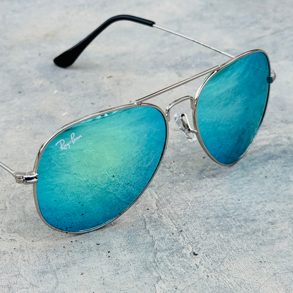 Rayban – 3026 – 62 – Silver Mercury – Metal – Sunglasses – Unisex