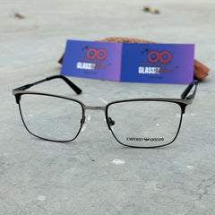 Emporio Armani – 2114 – 54 – Silver Black –  Metal - Optics – Unisex - Premiumm