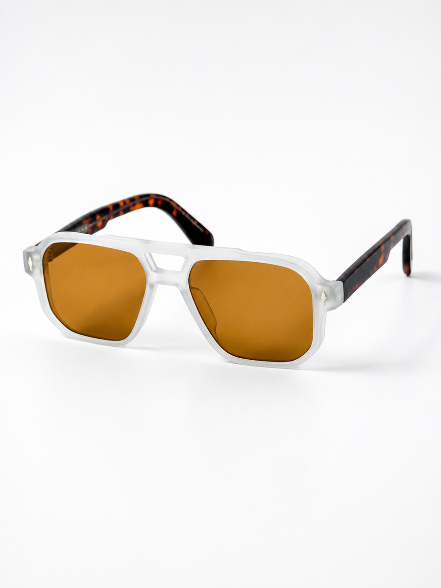 Moscot - 9820 – 55 – Transparent Brown – Acetate – Sunglasses – Unisex