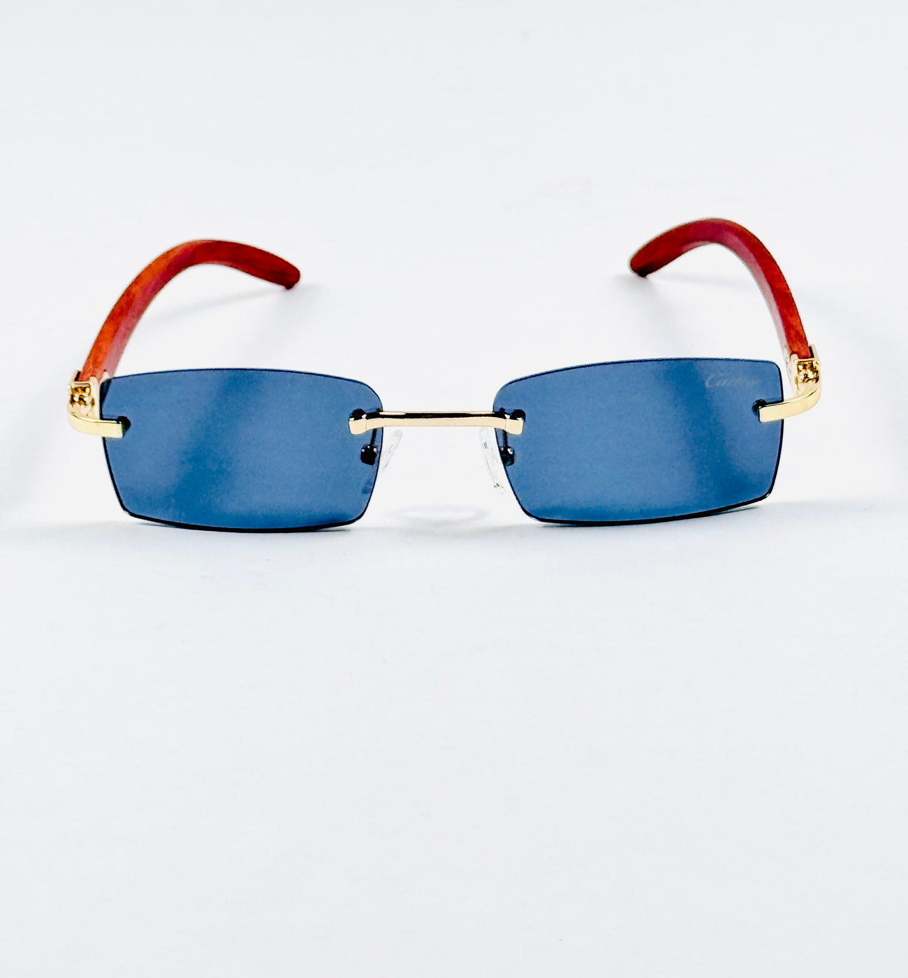Cartier – 53 – Wooden Black - Rimless - Sunglasses – Unisex