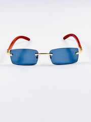 Cartier – 53 – Wooden Black - Rimless - Sunglasses – Unisex