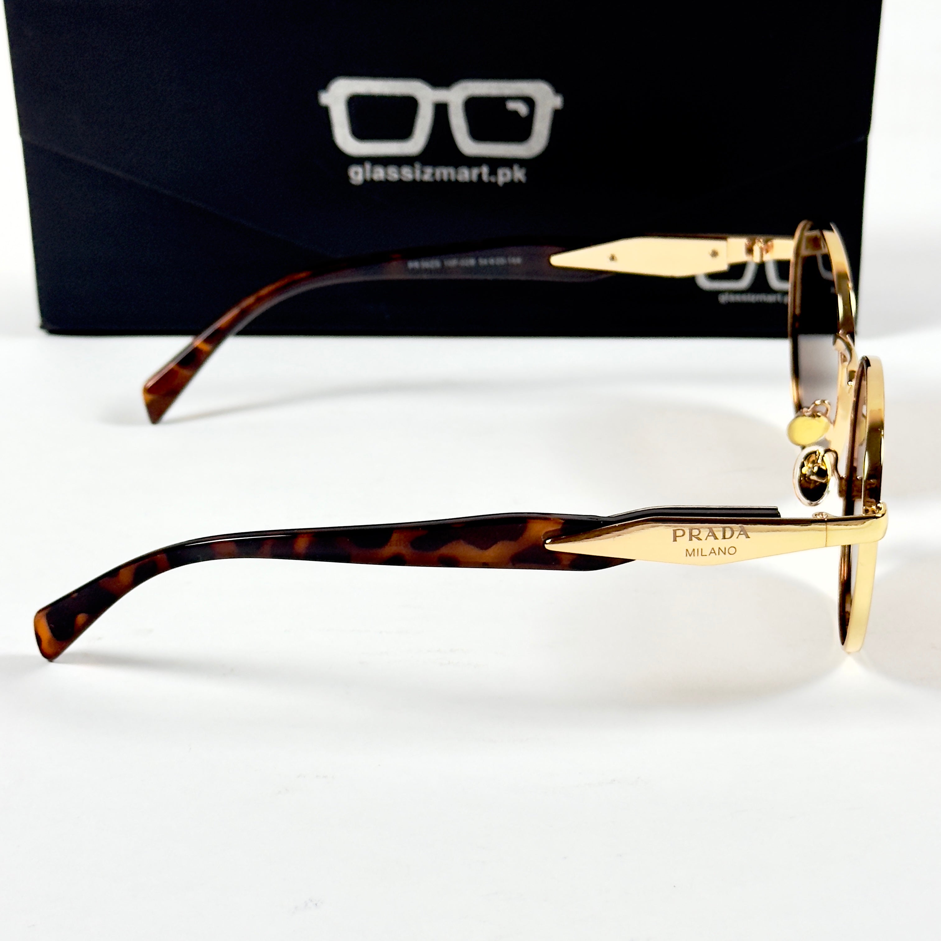 Prada – 56ZS – 54 – Golden Brown – Metal – Sunglasses – Unisex