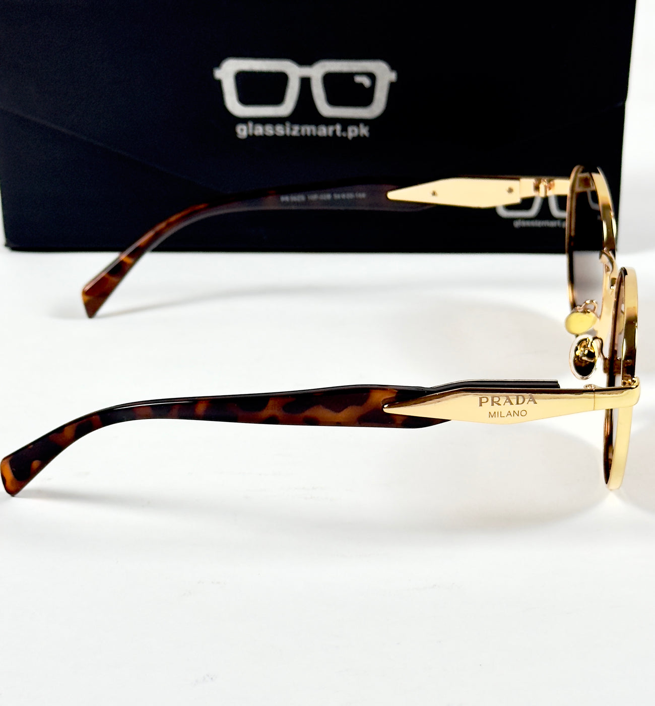 Prada – 56ZS – 54 – Golden Brown – Metal – Sunglasses – Unisex