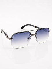 Cartier – 0369 - 60 – Black Blue – Metal - Sunglasses – Unisex